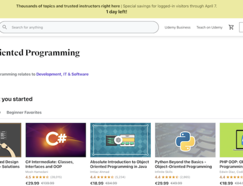 Five best Object Oriented Programming Courses for Beginners on Udemy