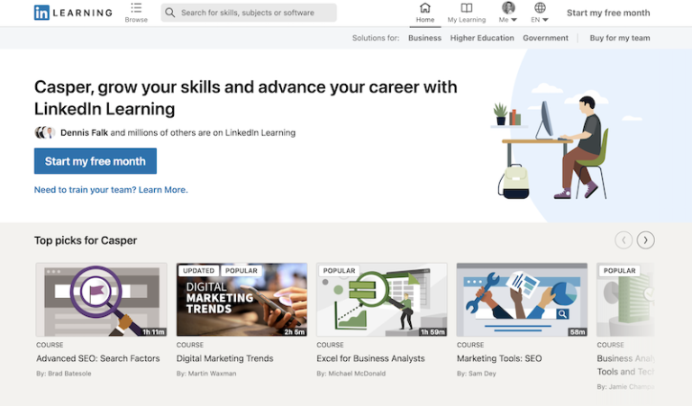 Python Courses on LinkedInLearning.com for Beginners - Outstanding Themes