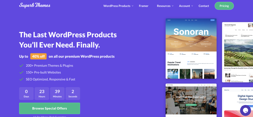 Cheap WordPress Theme That Includes Support - Superbthemes