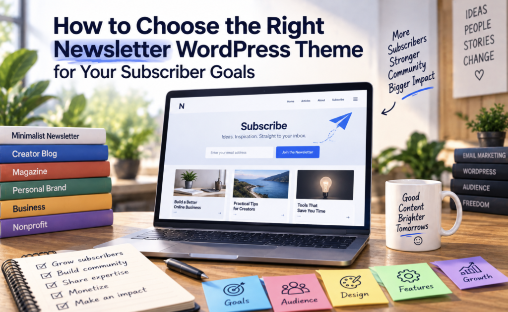 How to Choose the Right Newsletter WordPress Theme for Your Subscriber Goals